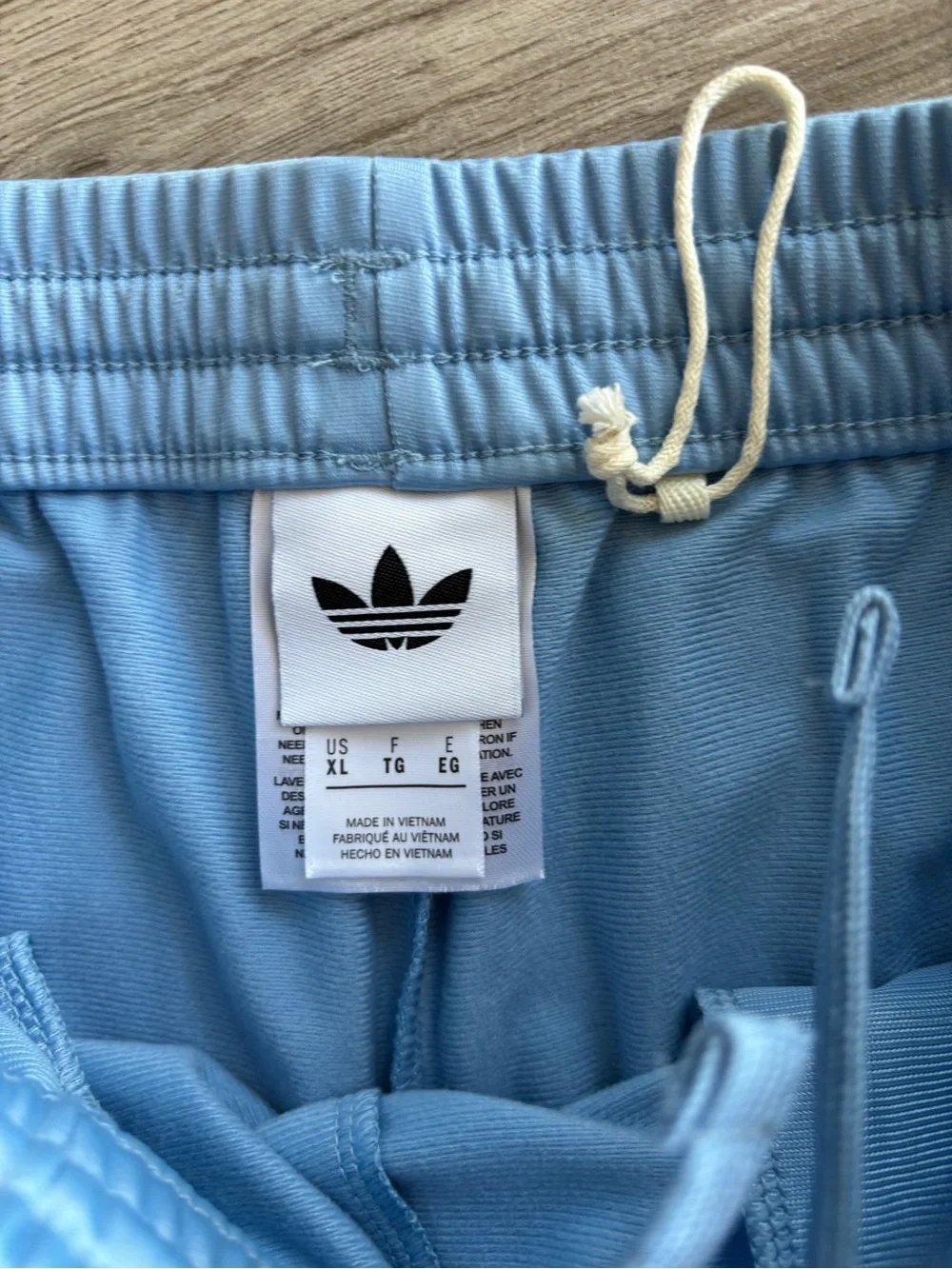 adidas Kids Powder Blue Track Jacket & Joggers with Black Stripes size 16